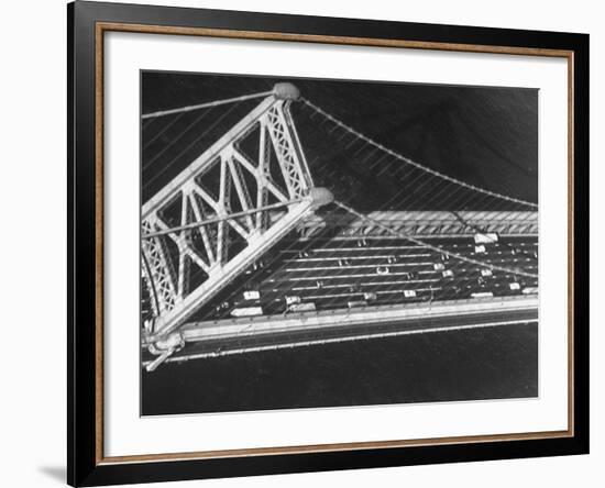 Aerial View of Traffic on the Whitestone Bridge-Margaret Bourke-White-Framed Photographic Print