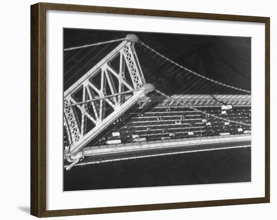 Aerial View of Traffic on the Whitestone Bridge-Margaret Bourke-White-Framed Photographic Print