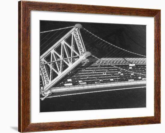 Aerial View of Traffic on the Whitestone Bridge-Margaret Bourke-White-Framed Photographic Print