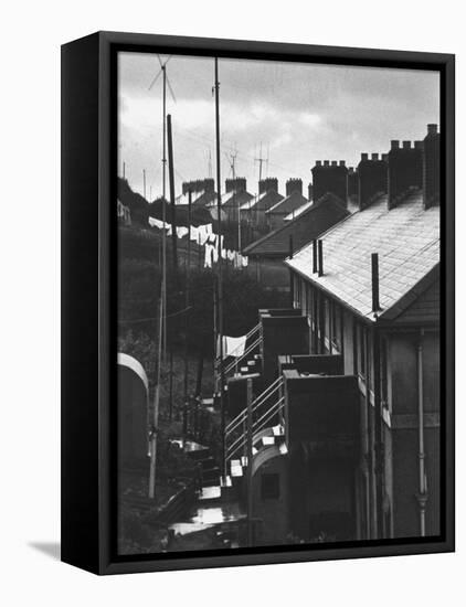 Aerial View of TV Antenna's on Houses of Middle-Income Development-Carl Mydans-Framed Premier Image Canvas