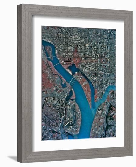 Aerial View of Washington Dc-Stocktrek Images-Framed Photographic Print