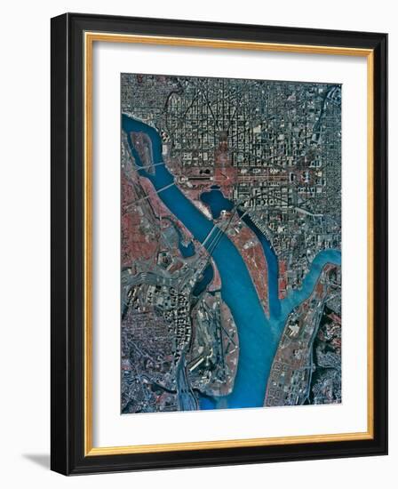 Aerial View of Washington Dc-Stocktrek Images-Framed Photographic Print