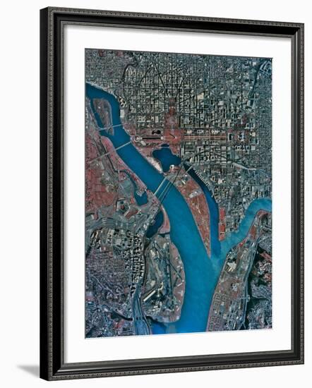Aerial View of Washington Dc-Stocktrek Images-Framed Photographic Print