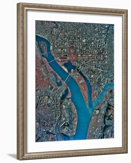 Aerial View of Washington Dc-Stocktrek Images-Framed Photographic Print