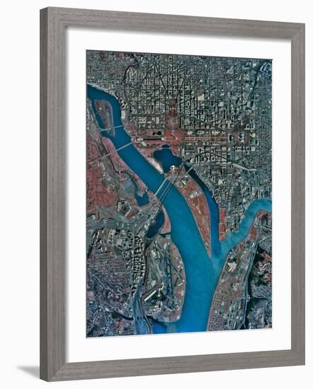 Aerial View of Washington Dc-Stocktrek Images-Framed Photographic Print