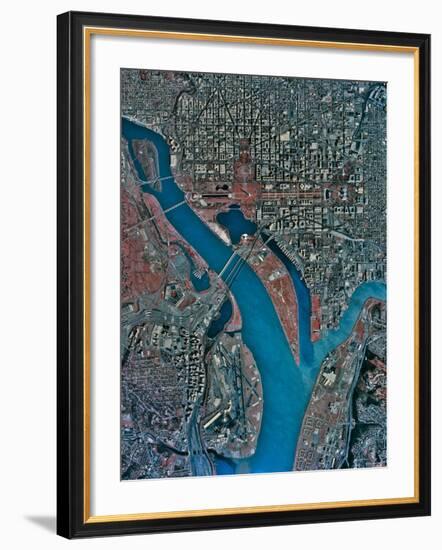 Aerial View of Washington Dc-Stocktrek Images-Framed Photographic Print