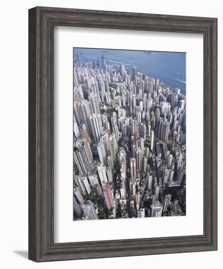 Aerial View of Western District of Hong Kong-Yang Liu-Framed Photographic Print