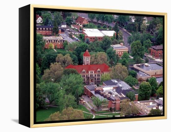 Aerial View of Whitman College Campus in Walla Walla, Washington, USA-William Sutton-Framed Premier Image Canvas