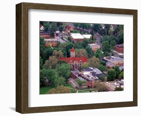 Aerial View of Whitman College Campus in Walla Walla, Washington, USA-William Sutton-Framed Photographic Print