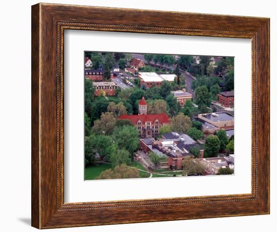 Aerial View of Whitman College Campus in Walla Walla, Washington, USA-William Sutton-Framed Photographic Print