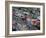 Aerial View of Wooden Villas, Corrugated Iron Roofs, Suburban Street, Auckland-Julia Thorne-Framed Photographic Print