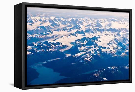 Aerial view of Wrangell-St. Elias National Park, Alaska-Mark A Johnson-Framed Premier Image Canvas