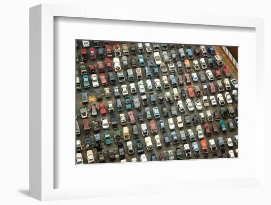 Aerial View of Wrecked Cars in Charlotte, North Carolina-Joseph Sohm-Framed Photographic Print