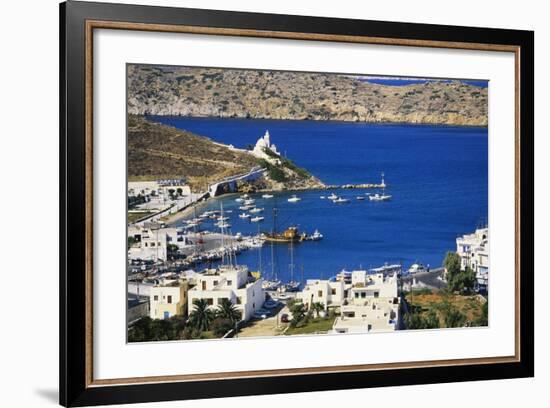 Aerial View of Yialos, Ios, Cyclades, Greece-Richard Ashworth-Framed Photographic Print