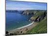 Aerial View over Beach at La Grande Greve, Sark, Channel Islands, United Kingdom, Europe-Lightfoot Jeremy-Mounted Photographic Print