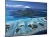 Aerial View over Bora Bora, French Polynesia-Neil Farrin-Mounted Photographic Print