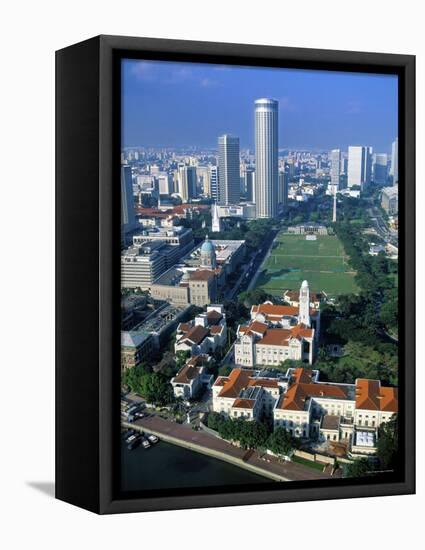 Aerial View over Central Singapore-Hanan Isachar-Framed Premier Image Canvas