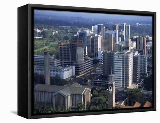 Aerial View over Nairobi, Kenya, East Africa, Africa-Groenendijk Peter-Framed Premier Image Canvas