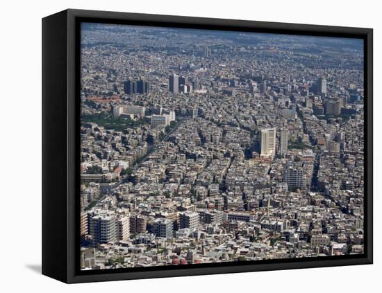 Aerial View over the City of Damascus, Syria, Middle East-Waltham Tony-Framed Premier Image Canvas