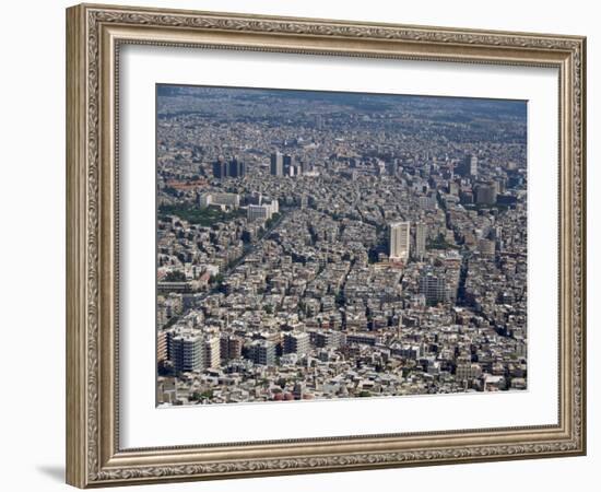 Aerial View over the City of Damascus, Syria, Middle East-Waltham Tony-Framed Photographic Print