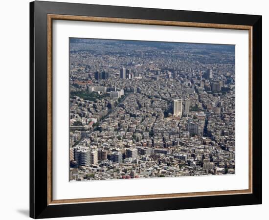 Aerial View over the City of Damascus, Syria, Middle East-Waltham Tony-Framed Photographic Print