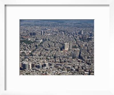 Aerial View Over The City Of Damascus Syria Middle East Photographic Print Waltham Tony Art Com
