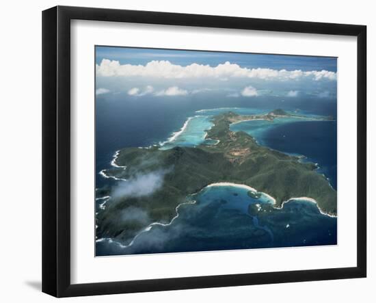 Aerial View over Tropical Island, Tobago, West Indies, Caribbean, Central America-Woolfitt Adam-Framed Photographic Print