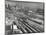 Aerial View Overlooking Network of Tracks for 20 Major Railroads Converging on Union Station-Andreas Feininger-Mounted Photographic Print