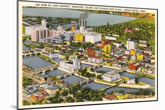 Aerial View, Quaker Oats Plant, Cedar Rapids, Iowa-null-Mounted Art Print