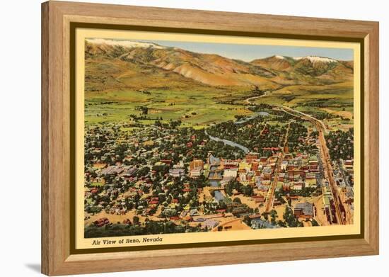 Aerial View, Reno, Nevada-null-Framed Stretched Canvas