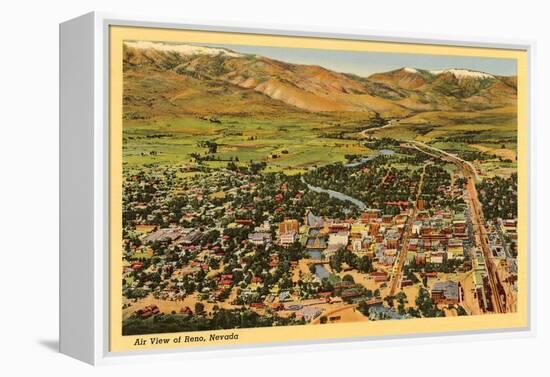 Aerial View, Reno, Nevada-null-Framed Stretched Canvas