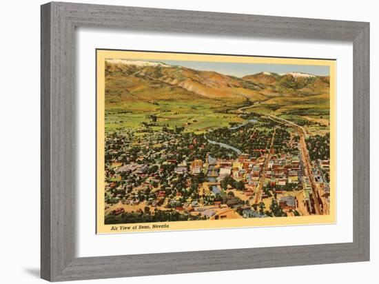 Aerial View, Reno, Nevada-null-Framed Art Print