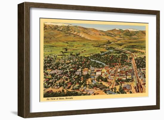 Aerial View, Reno, Nevada-null-Framed Art Print