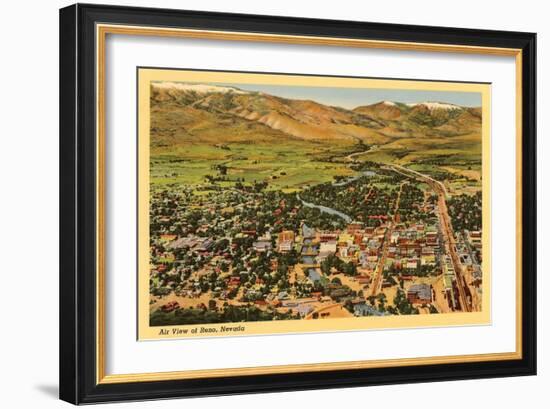 Aerial View, Reno, Nevada-null-Framed Art Print