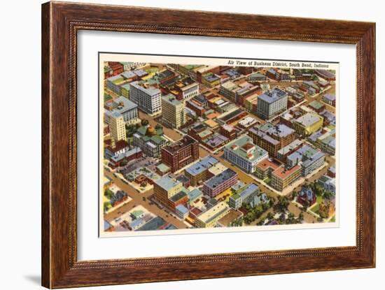 Aerial View, South Bend, Indiana-null-Framed Art Print