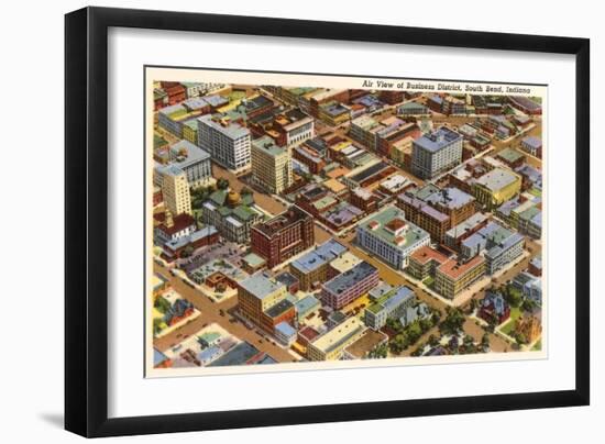 Aerial View, South Bend, Indiana-null-Framed Art Print