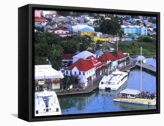 Aerial View, St. John, Antigua-Bill Bachmann-Framed Premier Image Canvas