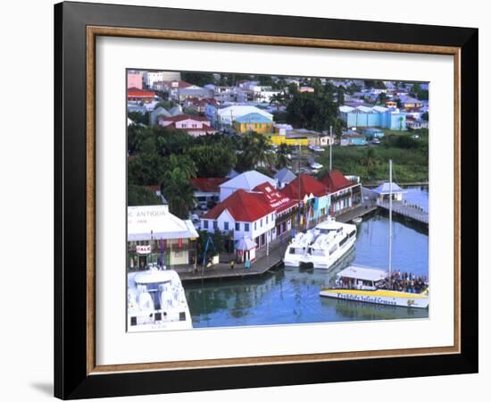 Aerial View, St. John, Antigua-Bill Bachmann-Framed Photographic Print