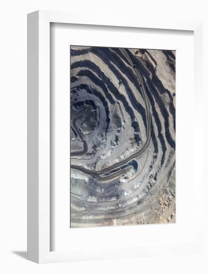 Aerial View to the Iron Ore Open Mine-M Khebra-Framed Photographic Print
