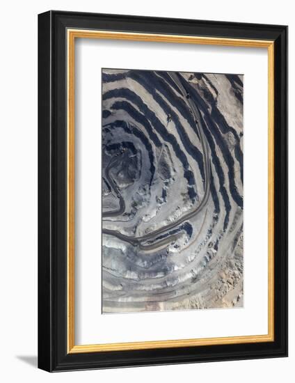 Aerial View to the Iron Ore Open Mine-M Khebra-Framed Photographic Print