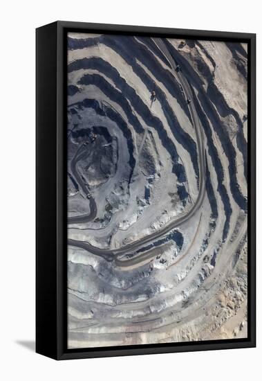 Aerial View to the Iron Ore Open Mine-M Khebra-Framed Premier Image Canvas