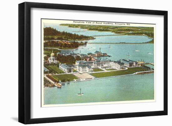Aerial View, U.S.NA, Annapolis, Maryland-null-Framed Art Print