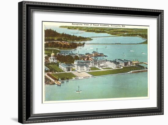 Aerial View, U.S.NA, Annapolis, Maryland-null-Framed Art Print