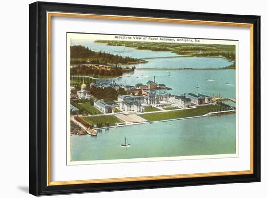 Aerial View, U.S.NA, Annapolis, Maryland-null-Framed Art Print