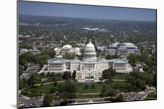 Aerial view, United States Capitol building, Washington, D.C.-Carol Highsmith-Mounted Art Print