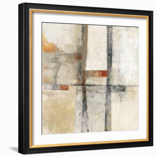 Aerial Viewl I White-Mike Schick-Framed Art Print