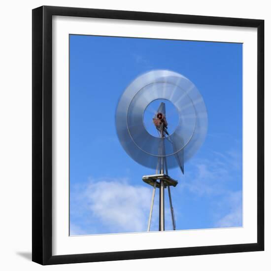 Aermotor windmill, Seadrift, Texas-Maresa Pryor-Framed Photographic Print