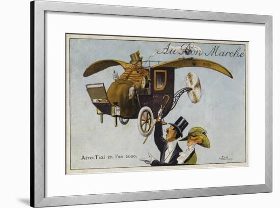 Aero-Taxi in the Year, 2000-null-Framed Giclee Print