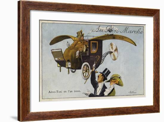 Aero-Taxi in the Year, 2000-null-Framed Giclee Print