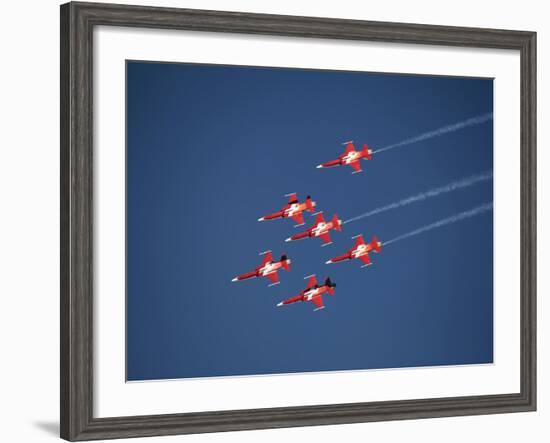 Aerobatic Team, Patrouille Swiss, Switzerland, Europe-Hans Peter Merten-Framed Photographic Print